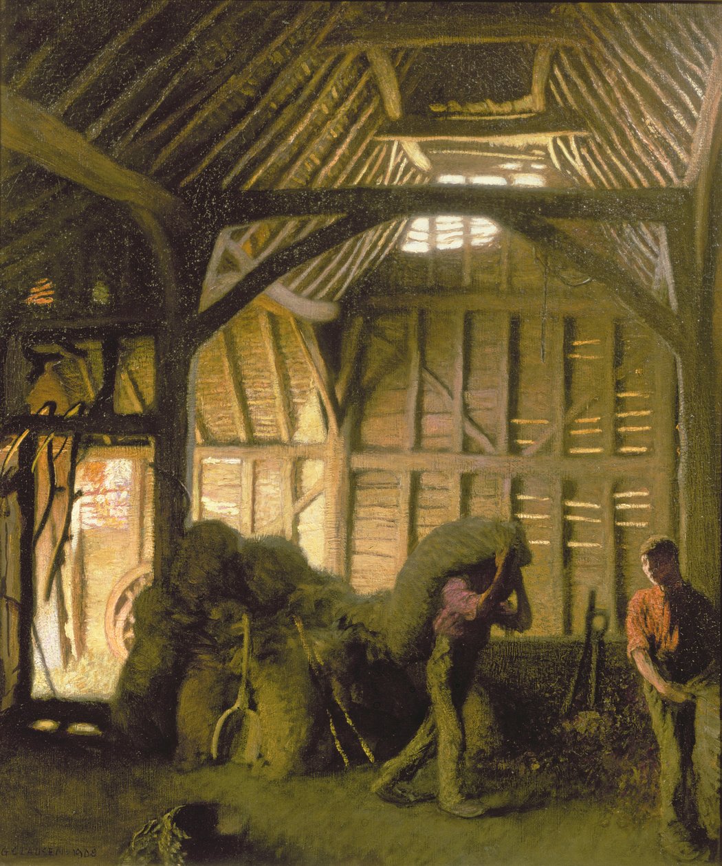 Egy ősi pajta alkotó: George Clausen