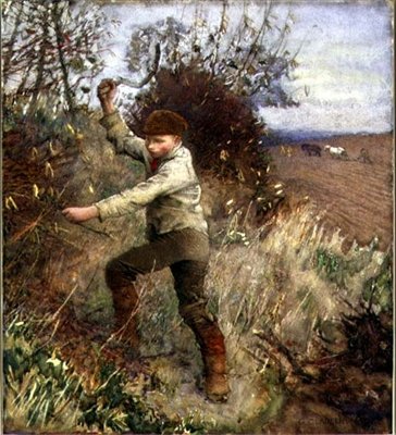 Sövényt nyíró fiú, 1890 alkotó: George Clausen
