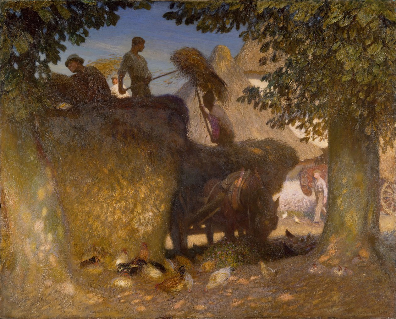 A Rick építése, 1907. alkotó: George Clausen
