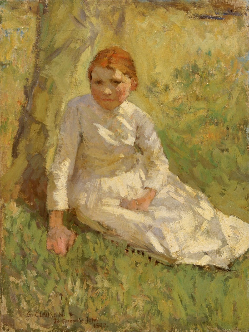 Lány a mezőn, 1897. alkotó: George Clausen