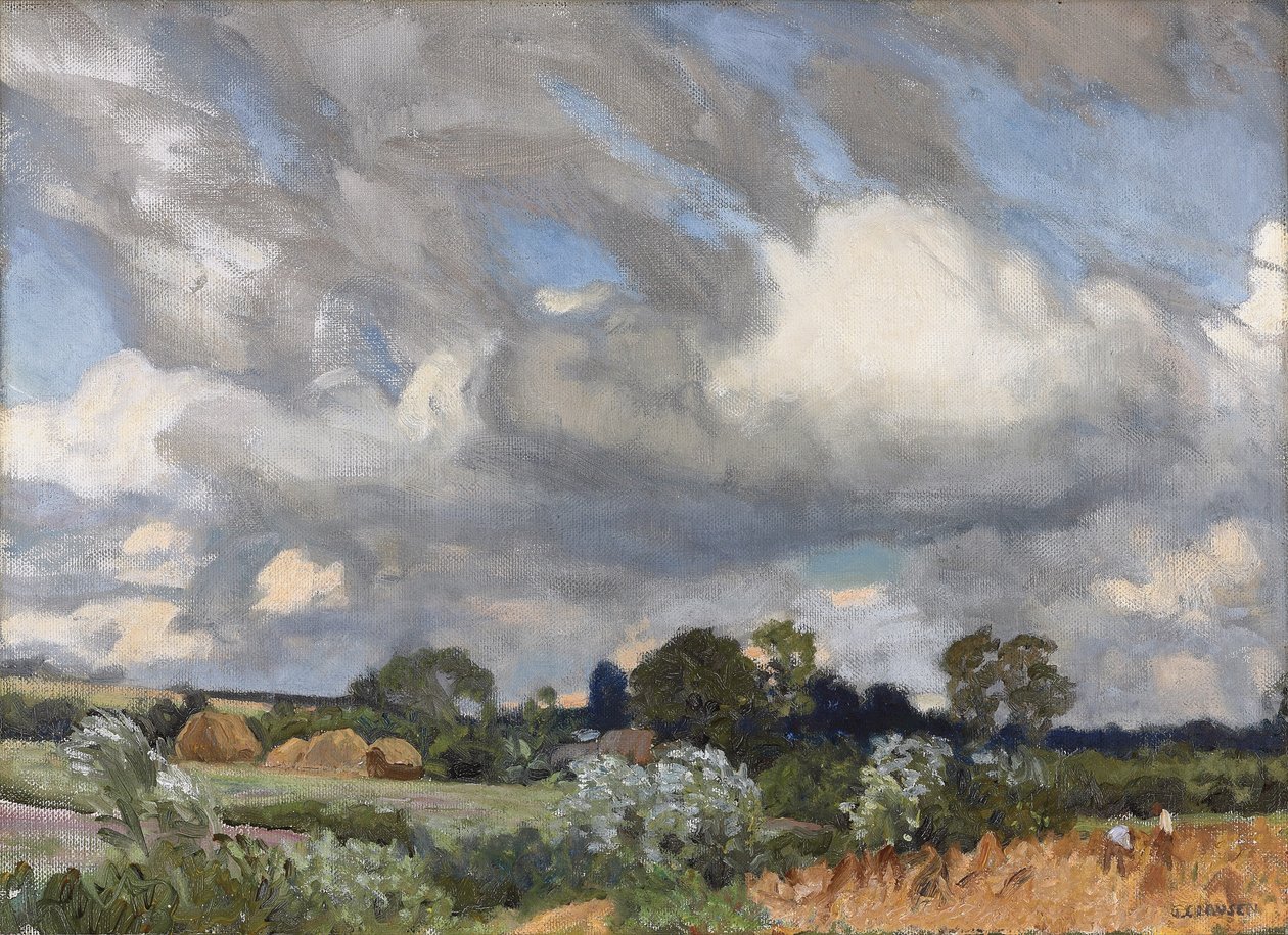 Szüreti idő alkotó: George Clausen