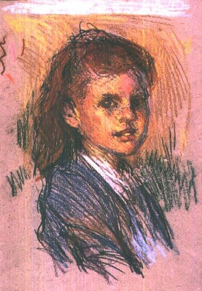 Egy lány feje alkotó: George Clausen