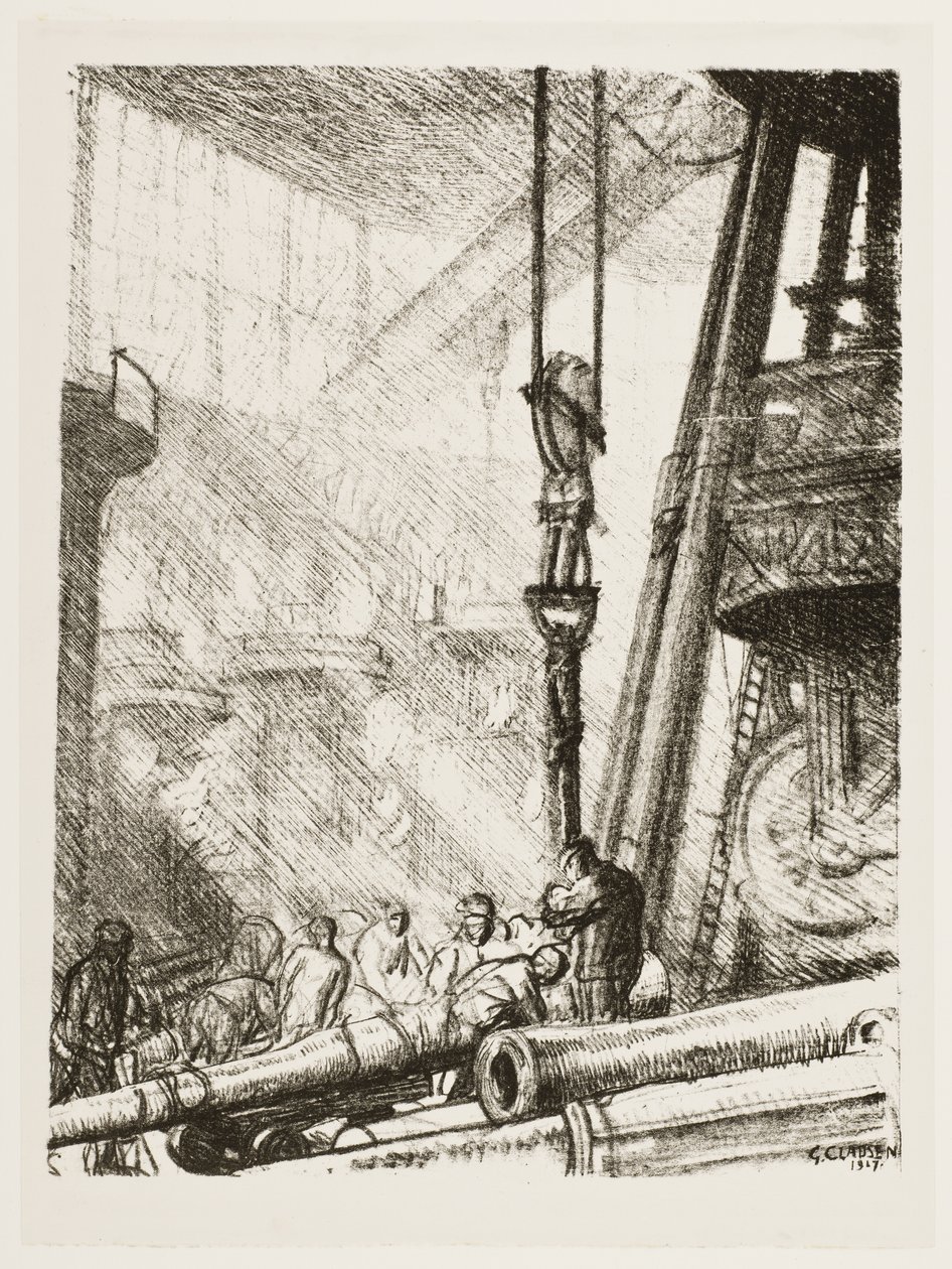 Egy belső cső felemelése alkotó: George Clausen