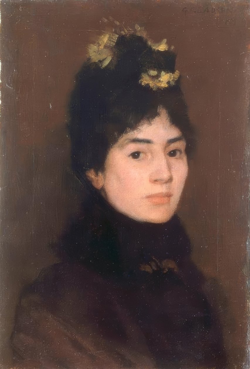 Mark Fisher asszony portréja alkotó: George Clausen