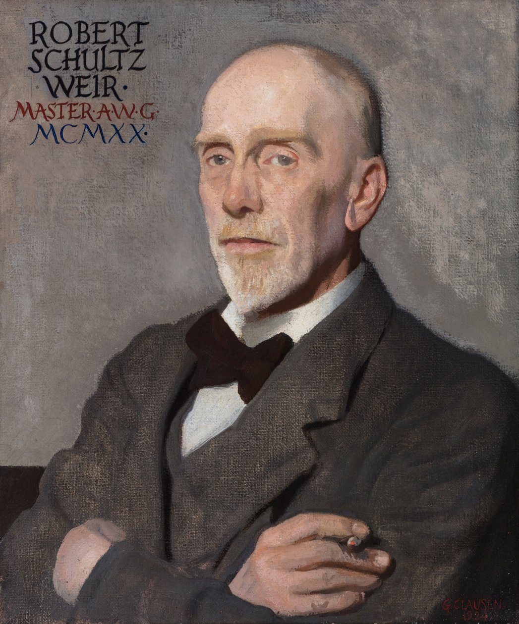 Robert W. Schultz Weir portréja alkotó: George Clausen