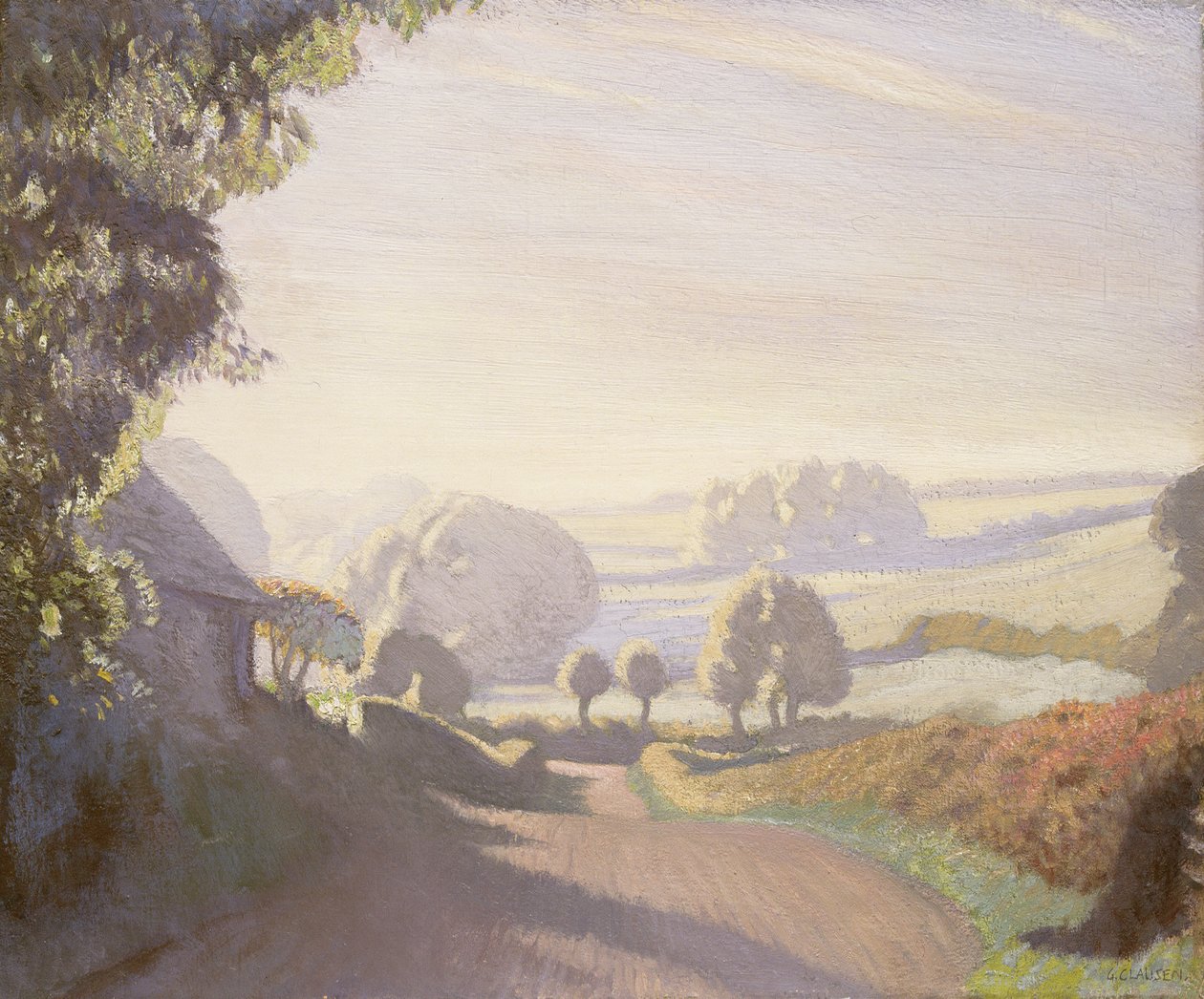 Szeptember reggel, The Fields alkotó: George Clausen