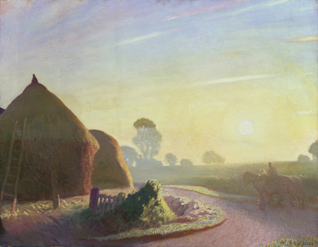 Napfelkelte szeptemberben alkotó: George Clausen