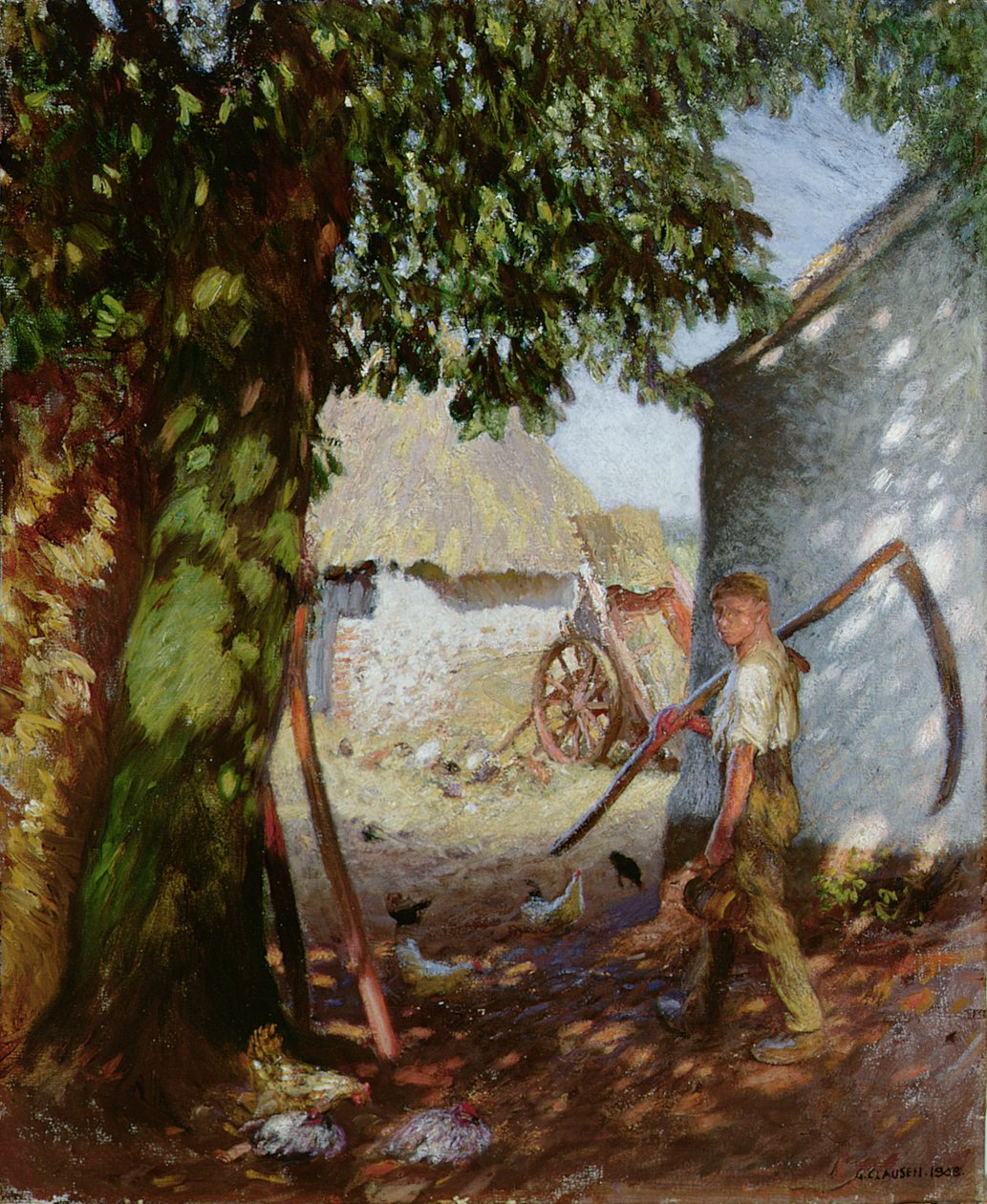A Tanyaudvar alkotó: George Clausen
