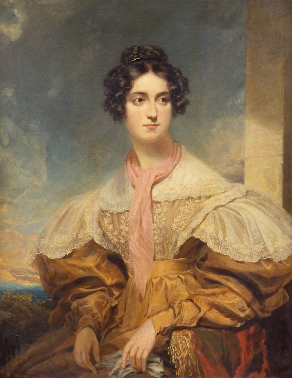 Lady Georgiana Clinton portréja (olaj, vászon) alkotó: George Clint