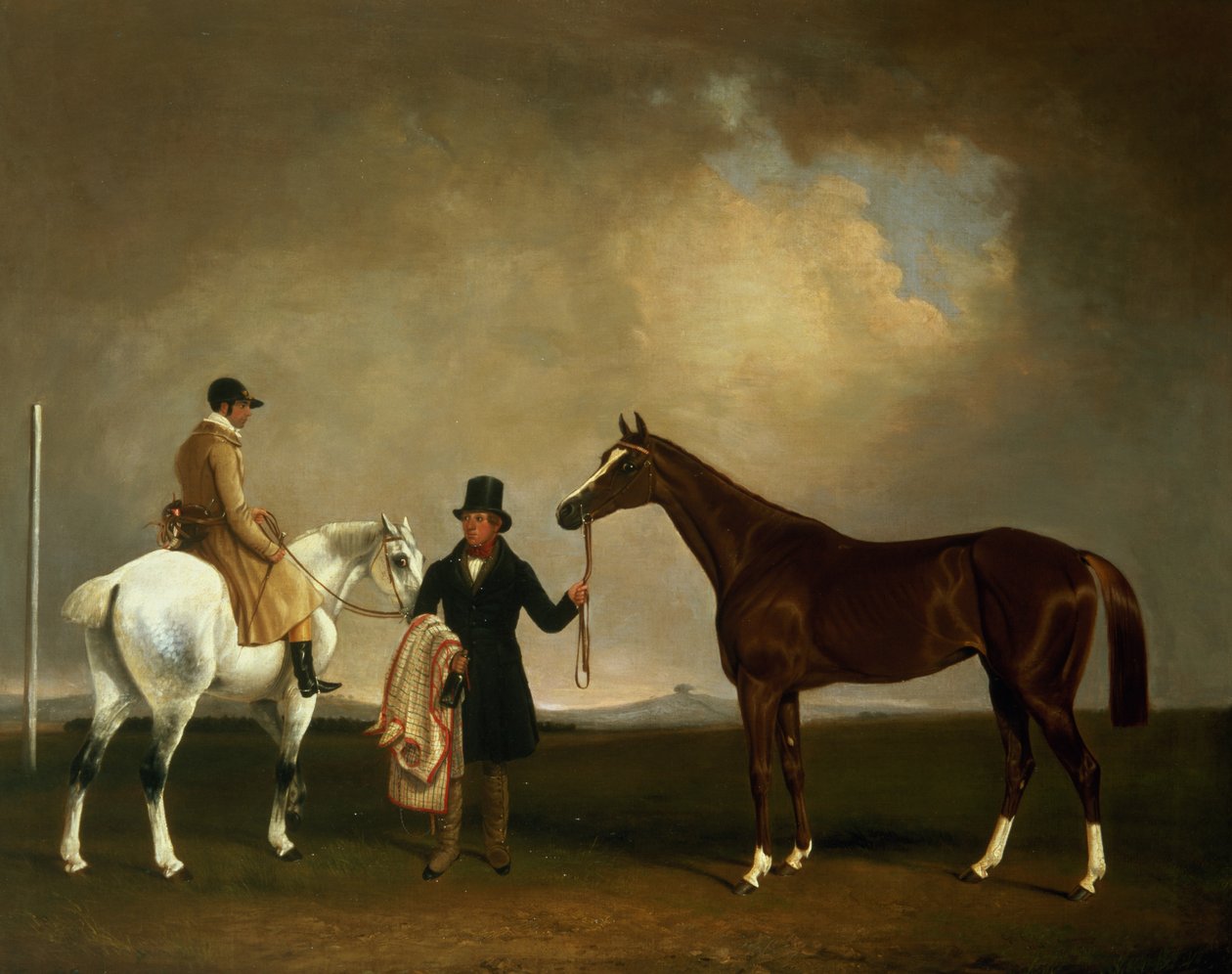 Mr Sadler „Döntő”-je, amelyet az edzője tartott John Day Jnr. zsokéval, Stockbridge Racecourse alkotó: George Cole