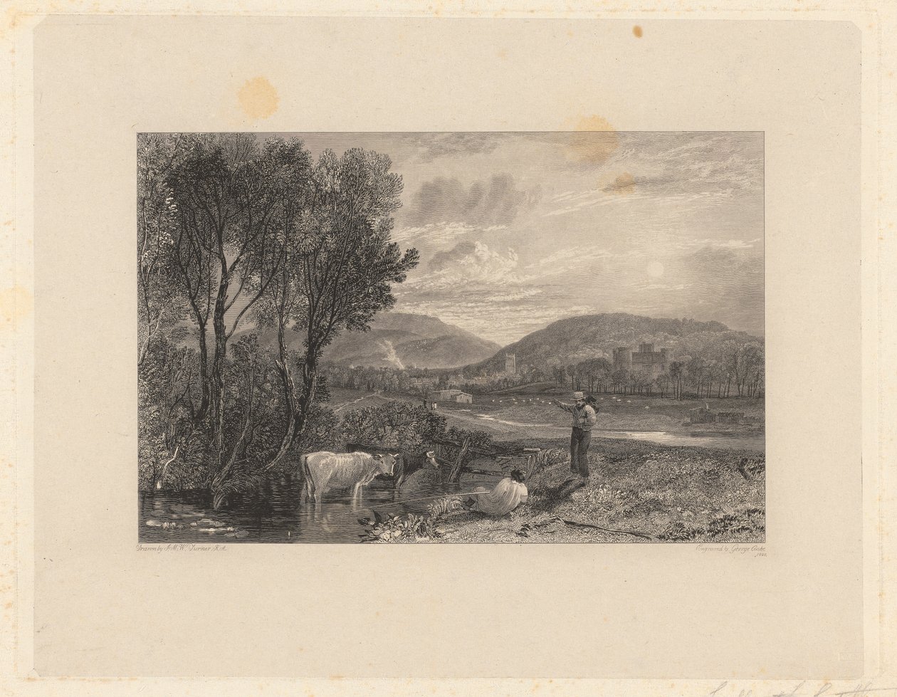 Lulworth kastély, Dorsetshire alkotó: George Cooke