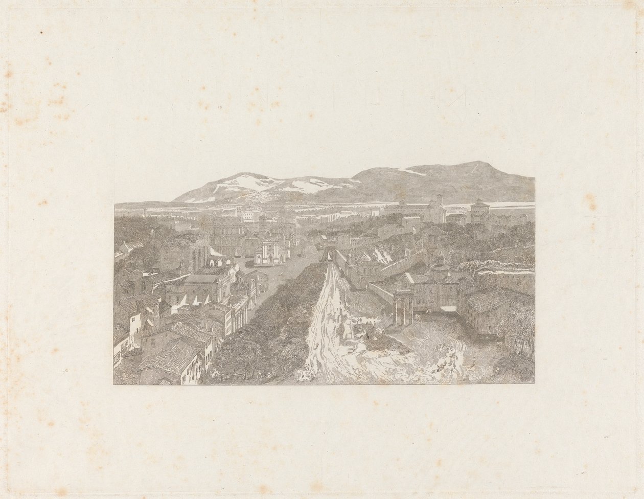 A Forum Romanum a Capitolium tornyából alkotó: George Cooke