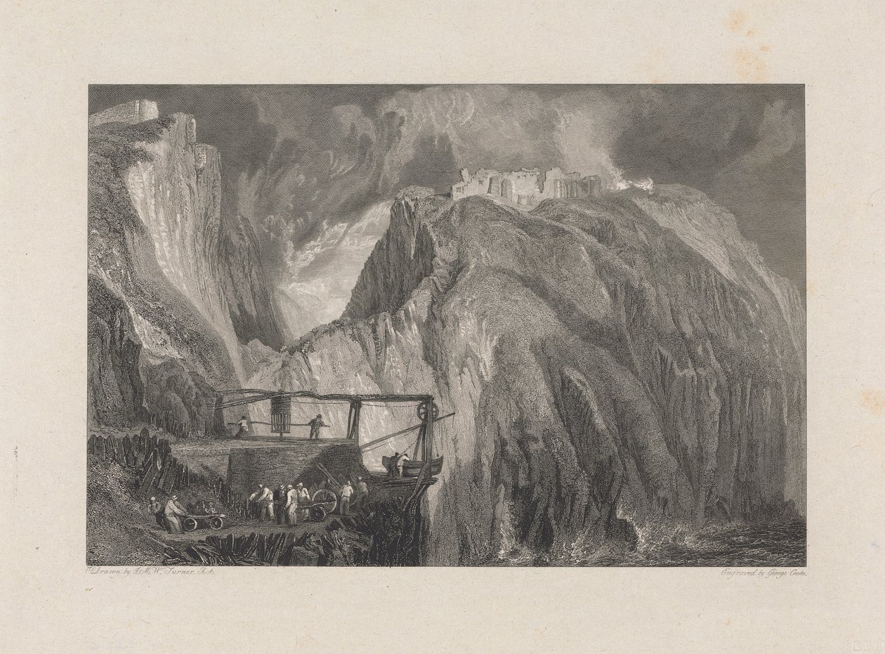 Tintagel kastély, Cornwall alkotó: George Cooke