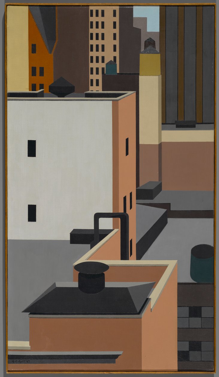 Manhattan mozaik alkotó: George Copeland Ault