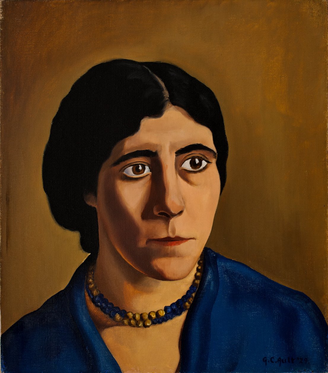 Concetta Scaravaglione (1900-75) portréja (olaj, vászon) alkotó: George Copeland Ault