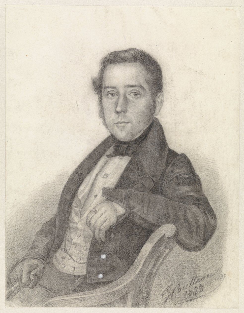 Ülő úriember portréja alkotó: George Coutteau