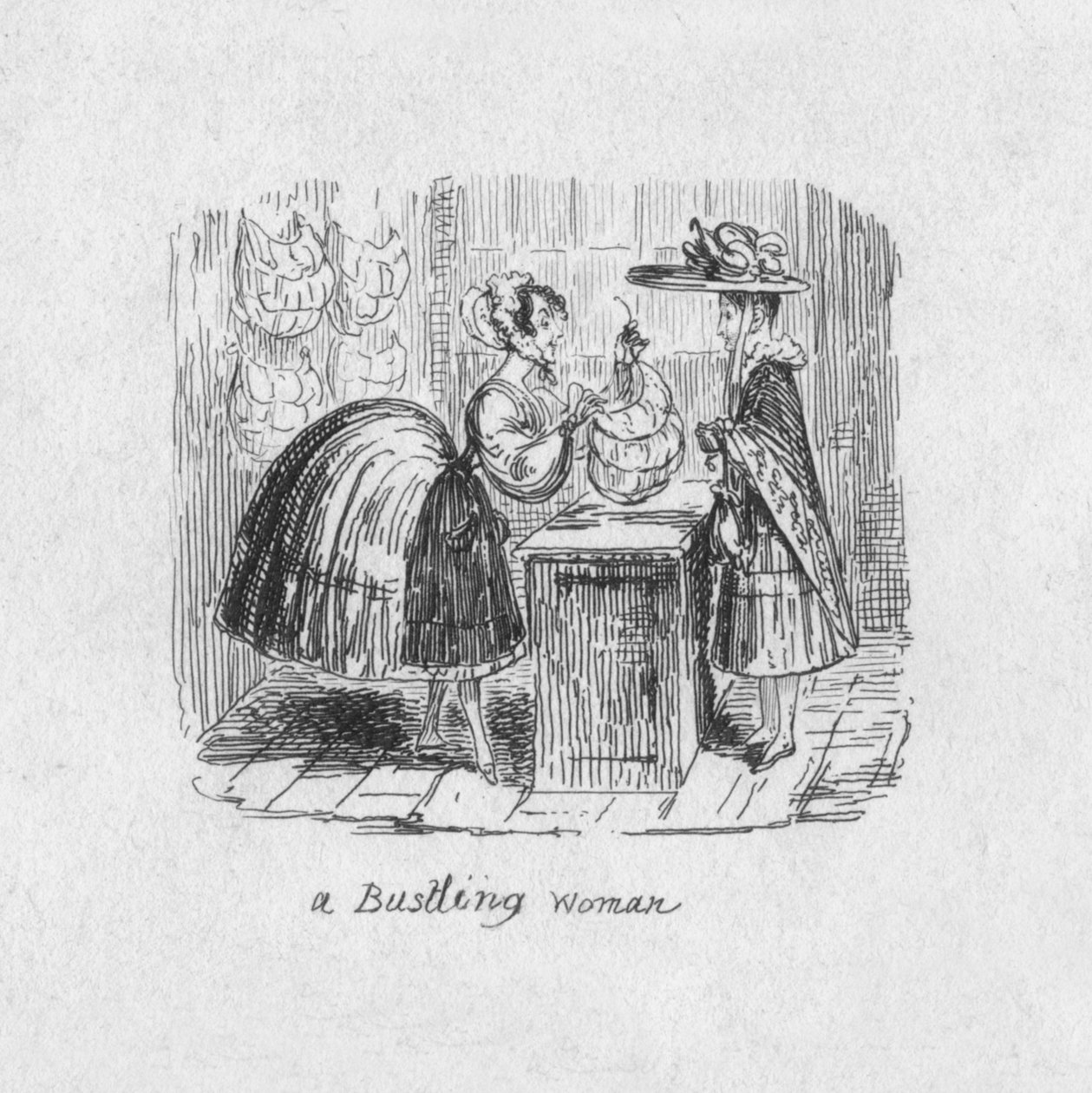 Egy nyüzsgő nő, 1829 alkotó: George Cruikshank