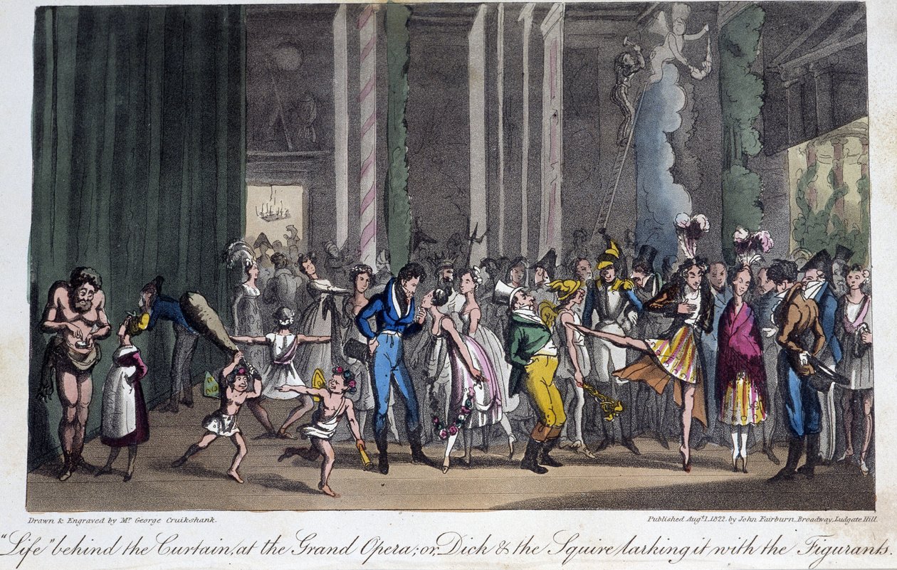 Az Opera kulisszái mögött – David Carey „Life in Paris” című filmjében, London alkotó: George Cruikshank