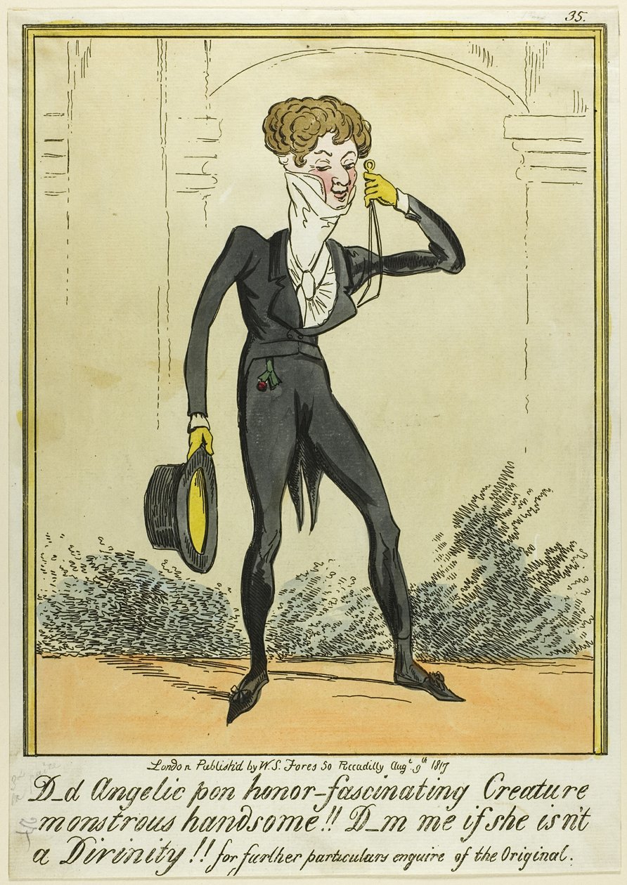 D_d Angelic pon honor-Fascinating Creature Monstrous Handsome!! alkotó: George Cruikshank