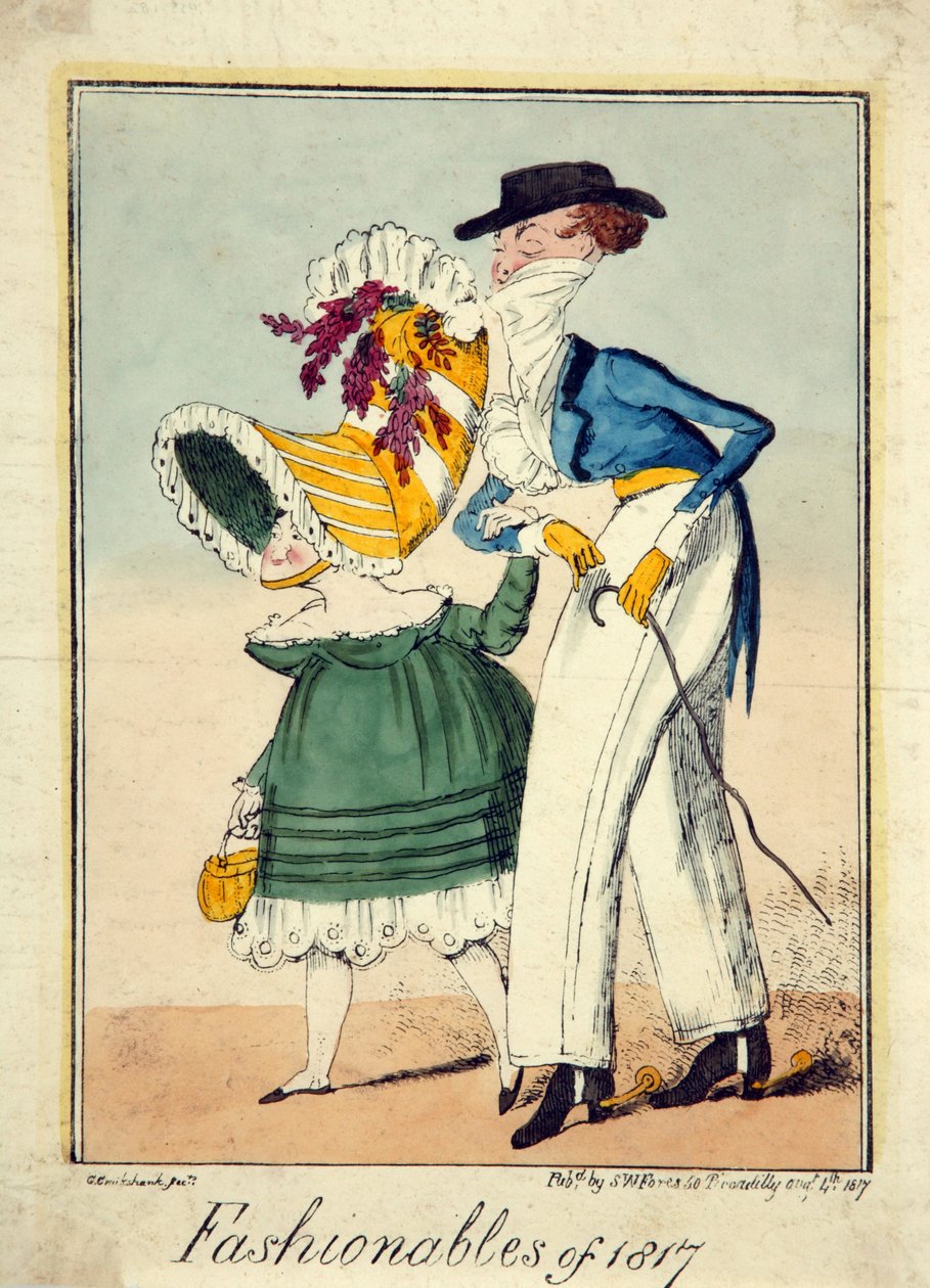 Fashionables of 1817 alkotó: George Cruikshank