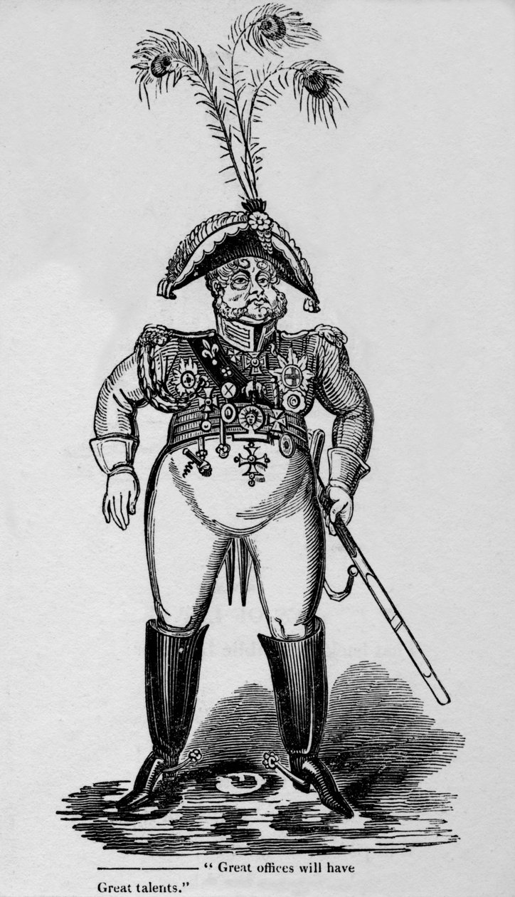 „A nagy irodákban nagy tehetségek lesznek”, 1819. alkotó: George Cruikshank