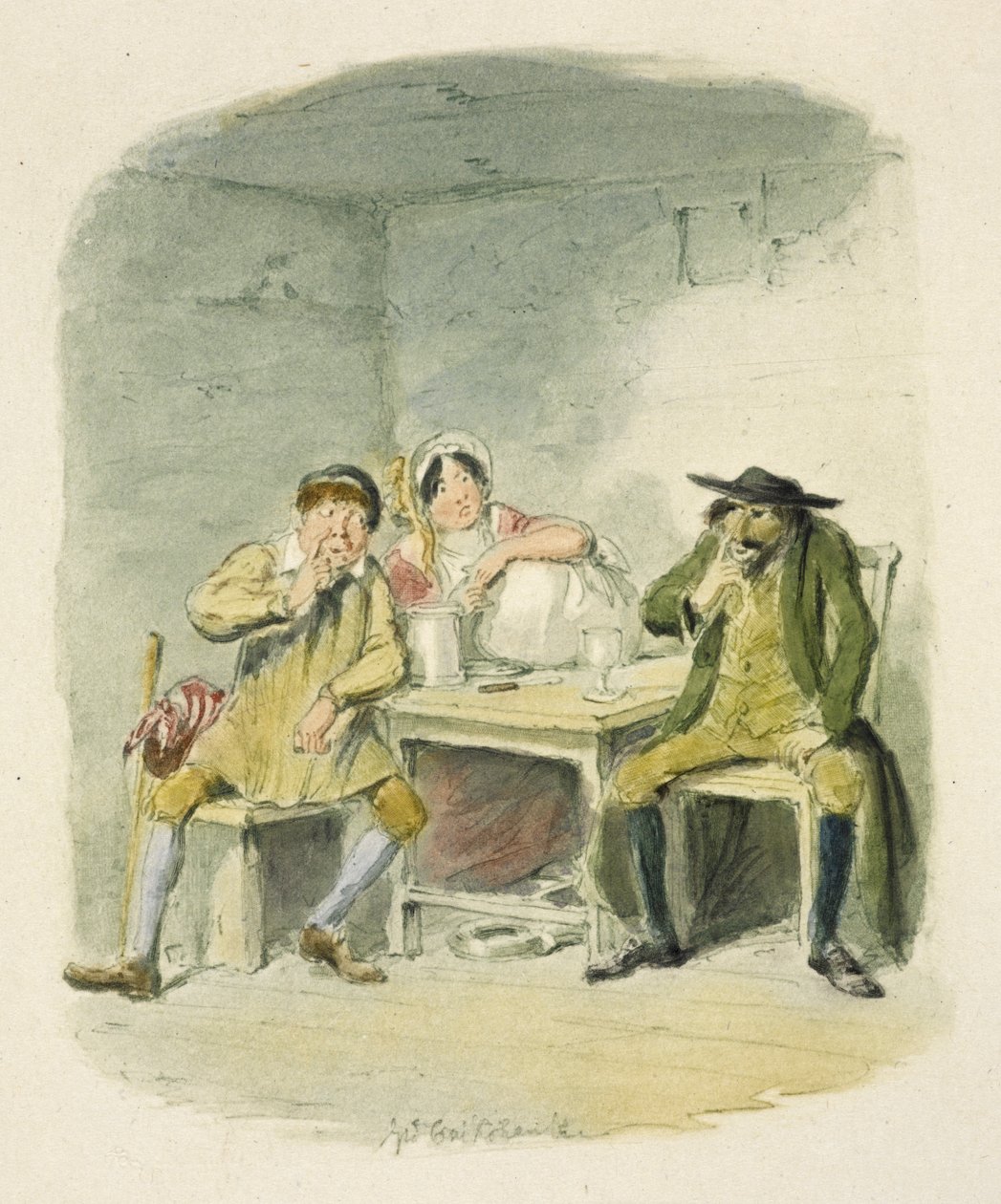 Illusztráció a "Twist Olivérhez" alkotó: George Cruikshank