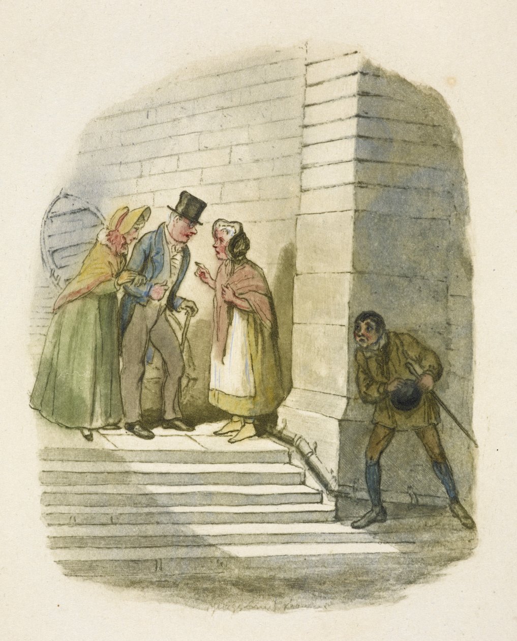 Illusztráció a "Twist Olivérhez" alkotó: George Cruikshank
