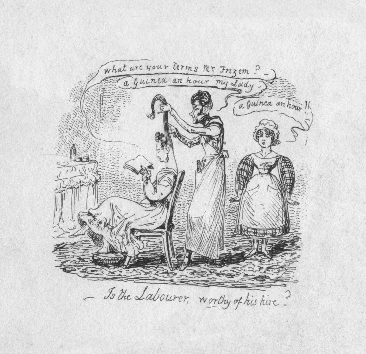 Megérdemli-e a munkás, hogy bérelje, 1829 alkotó: George Cruikshank