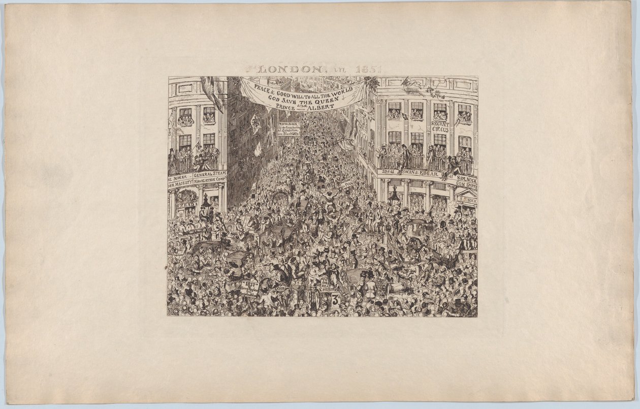 London, 1851-ben, 1851-ben, 1851-ben. alkotó: George Cruikshank