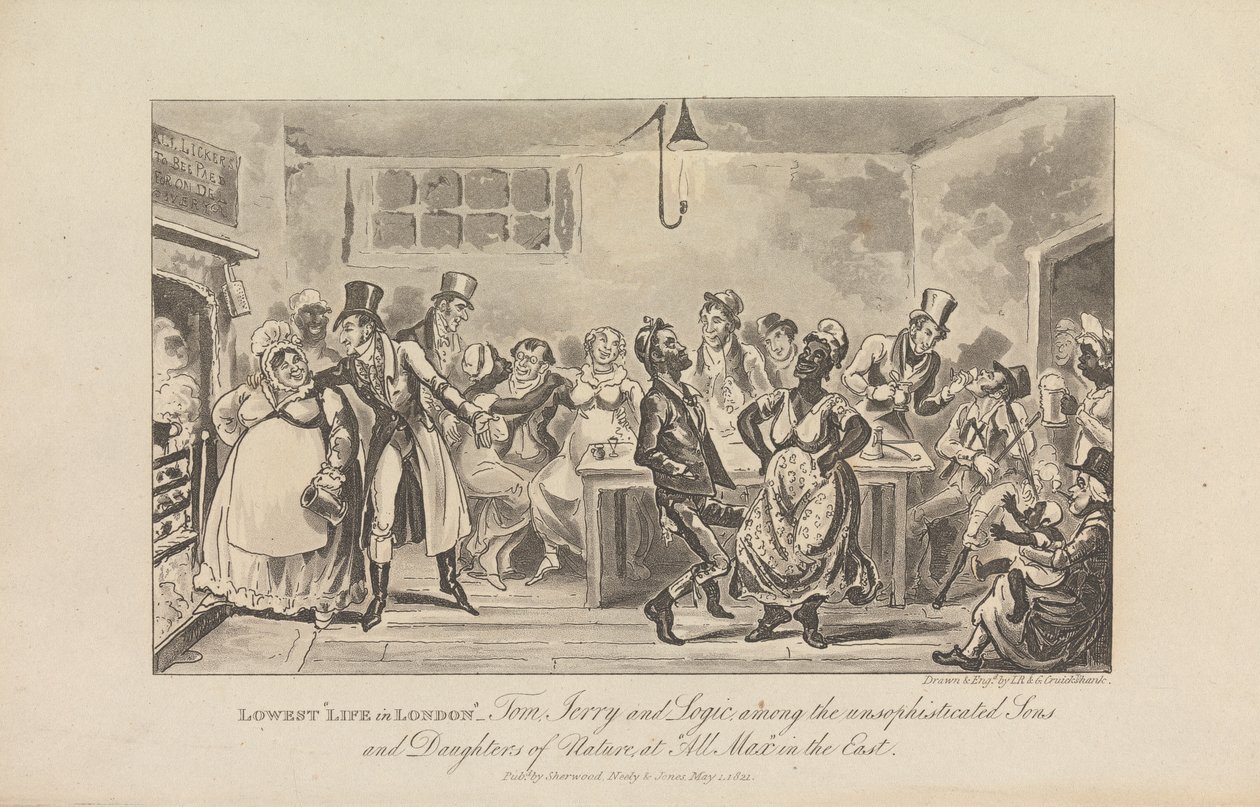 A legalacsonyabb "élet Londonban"... alkotó: George Cruikshank