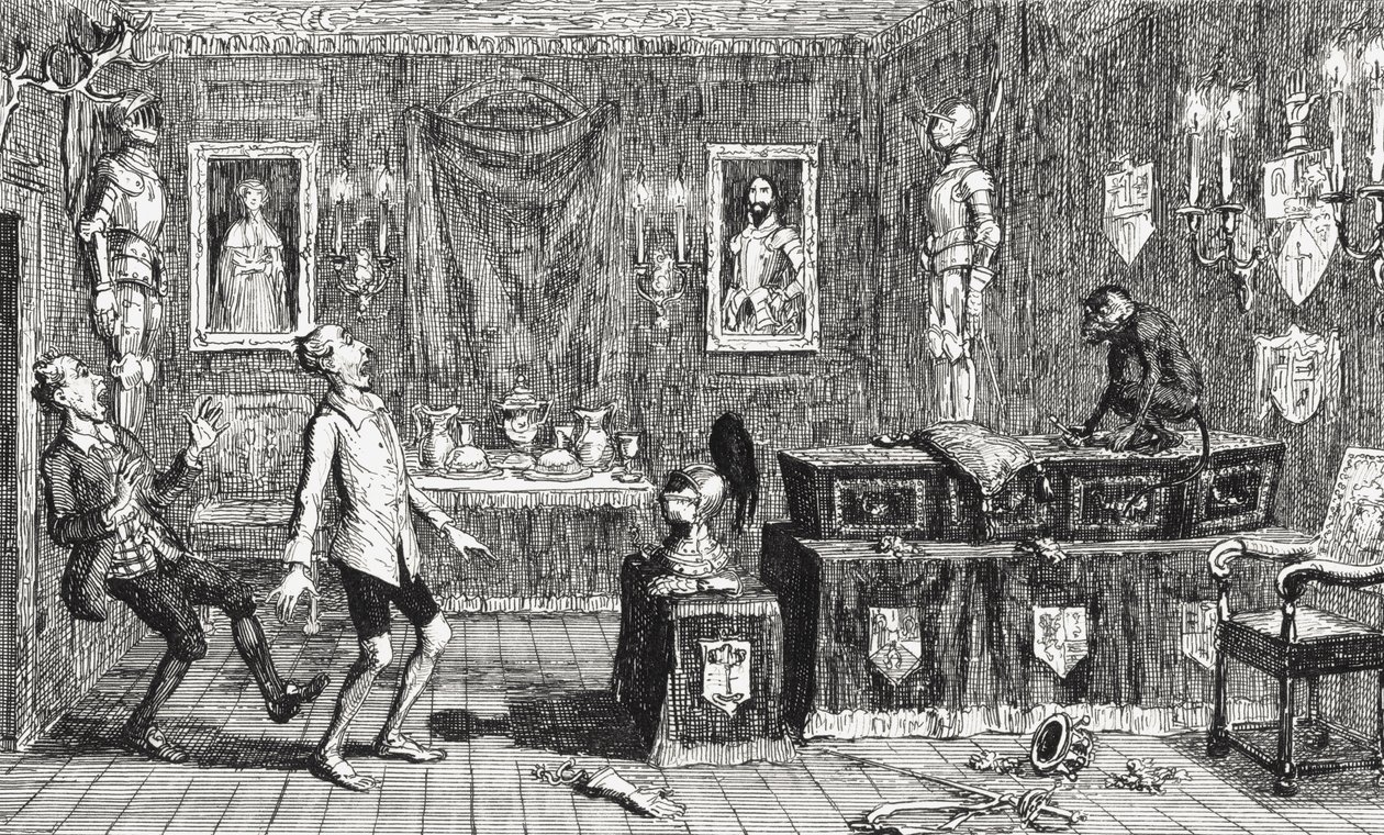 MacCallum és Hutcheon, illusztráció Sir Walter Scott (1771-1832) „Redgauntlet” című művéből, 1843-ban megjelent alkotó: George Cruikshank