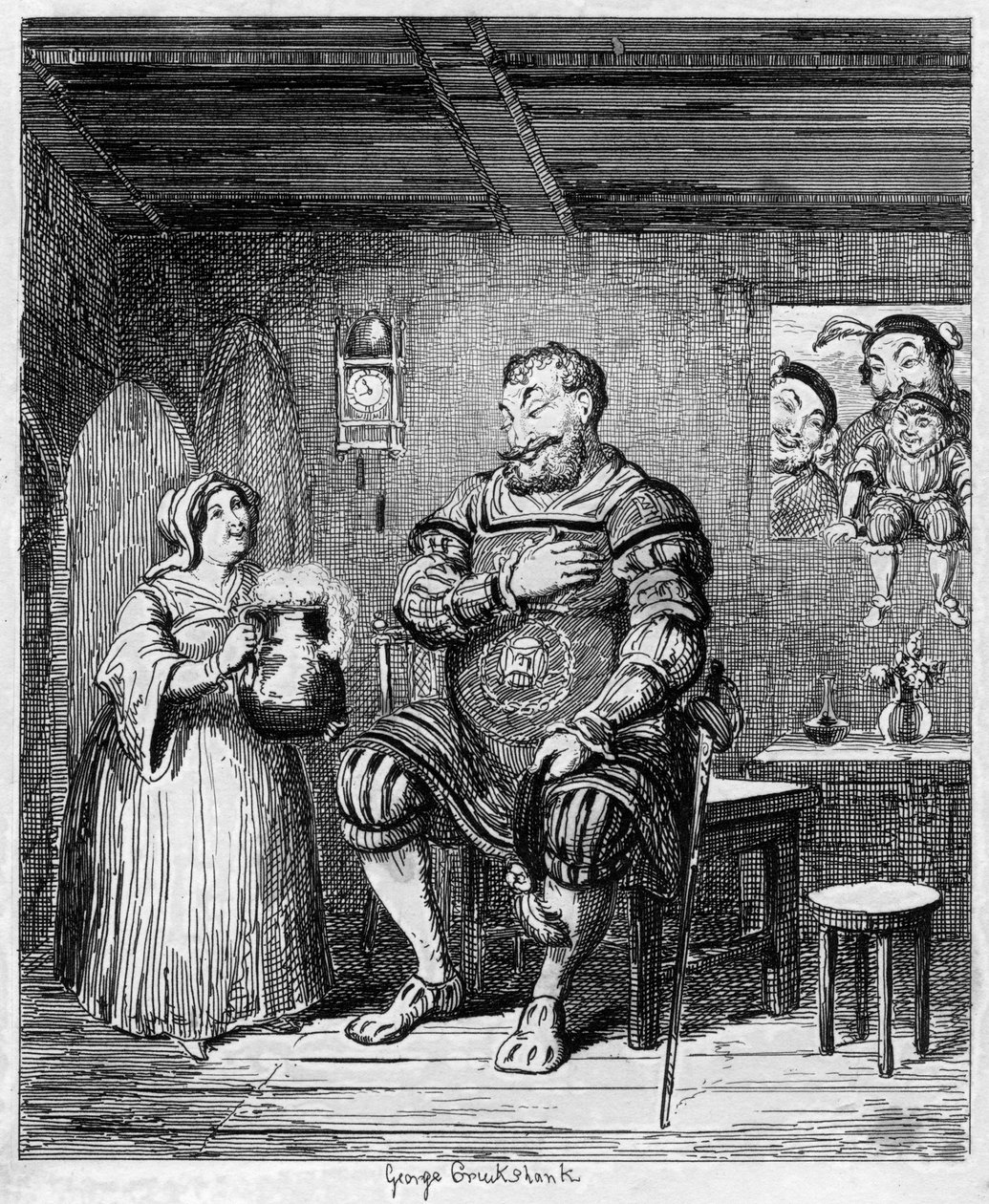Magogs udvarlása, 1840 alkotó: George Cruikshank