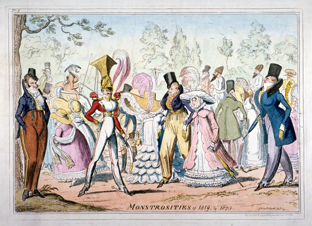 „1819-es és 1820-as szörnyetegek”, 1835. alkotó: George Cruikshank