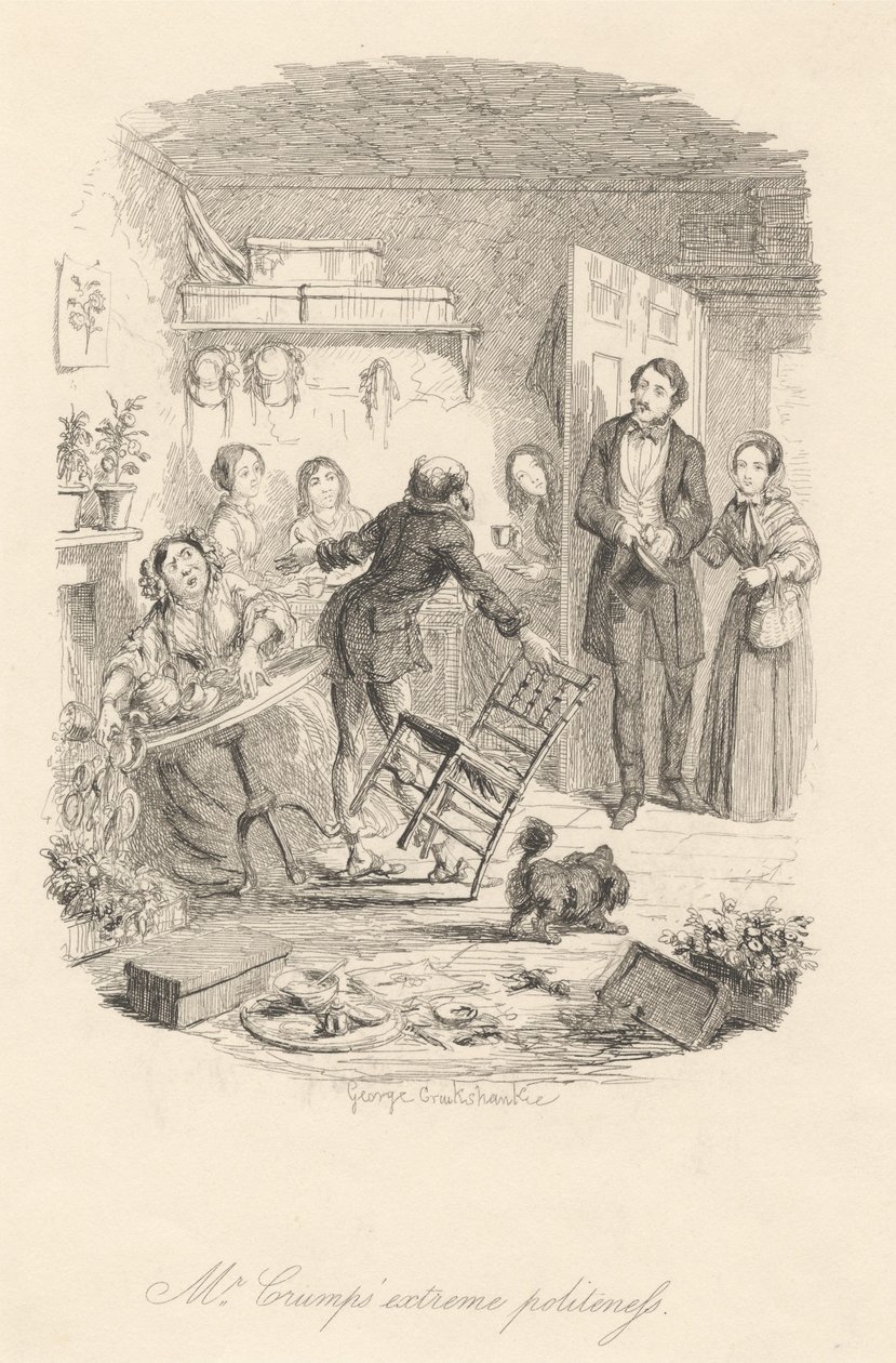 Crump úr rendkívüli udvariassága alkotó: George Cruikshank