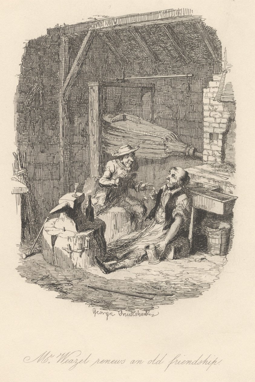 Weazel úr felújítja egy régi barátságot alkotó: George Cruikshank