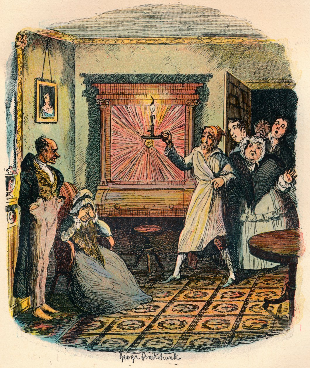 Mrs. Tibbs és Mr. Evenson, c1900 alkotó: George Cruikshank