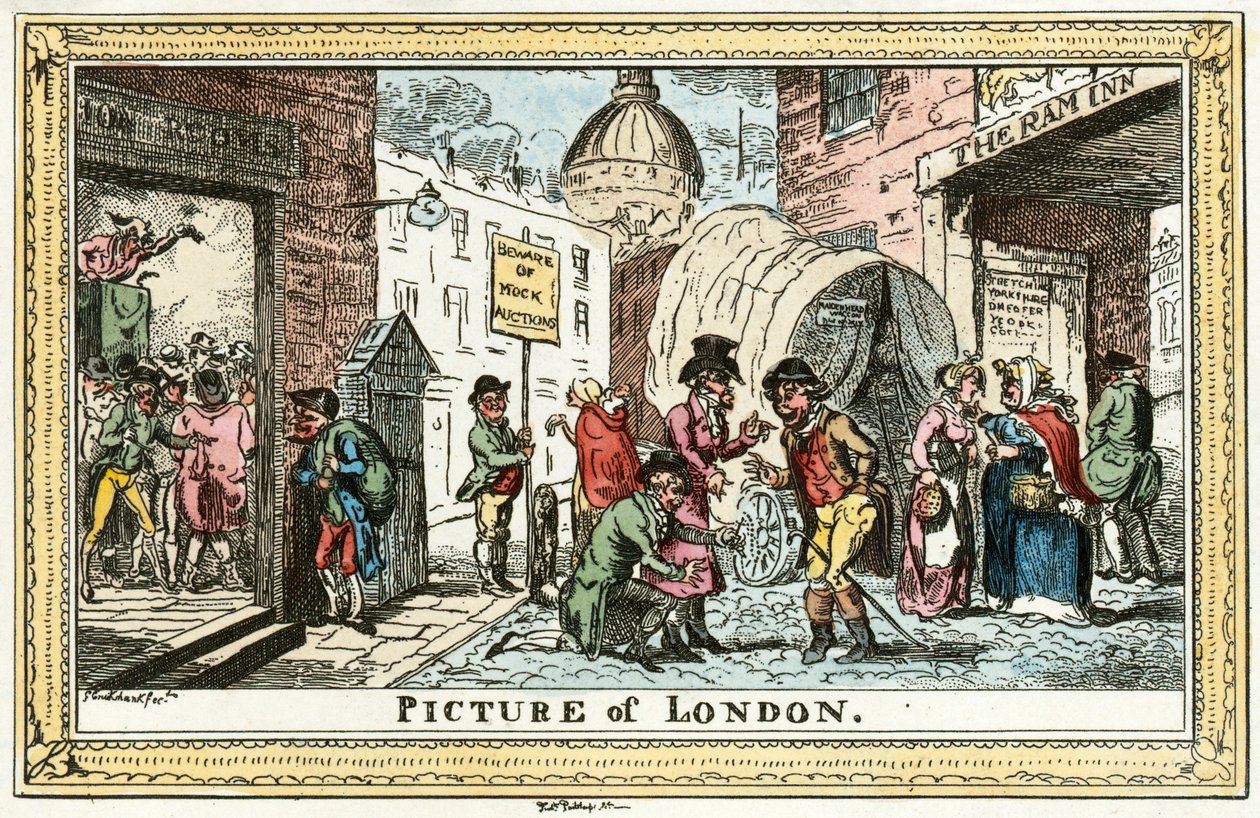 „London képe”, 1820 alkotó: George Cruikshank