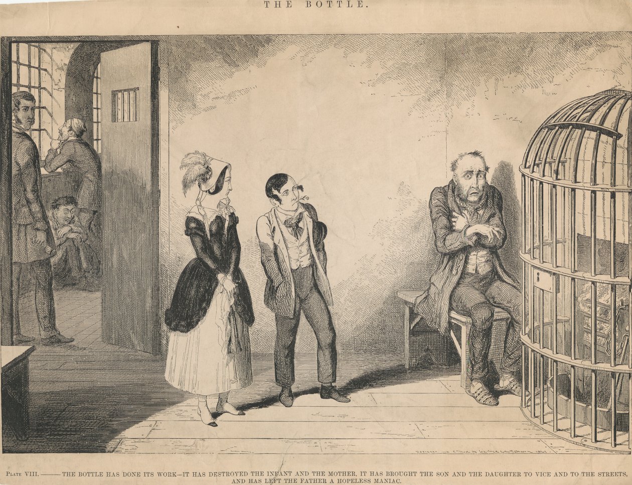 VIII. táblázat: A palack elvégezte a dolgát alkotó: George Cruikshank