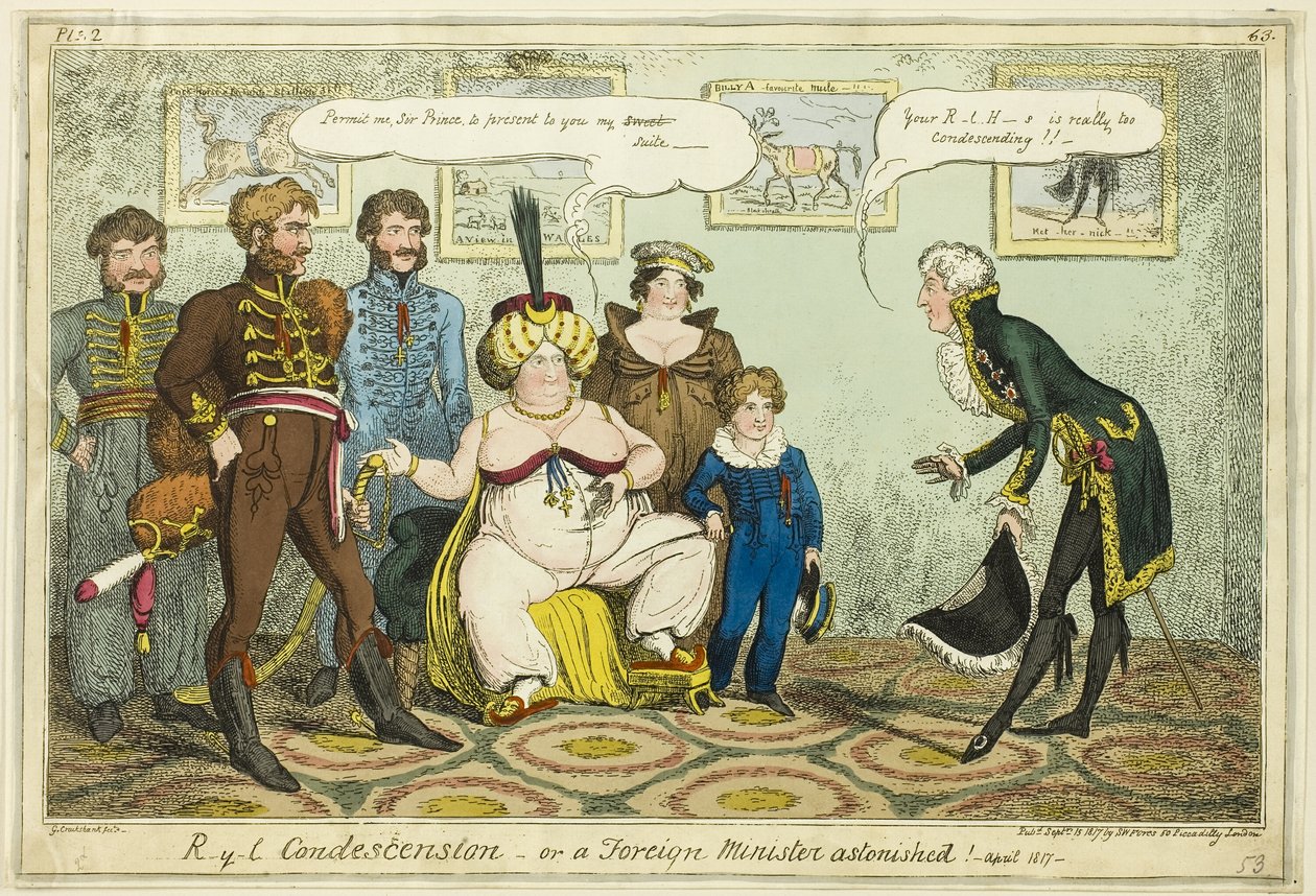 Királyi leereszkedés alkotó: George Cruikshank