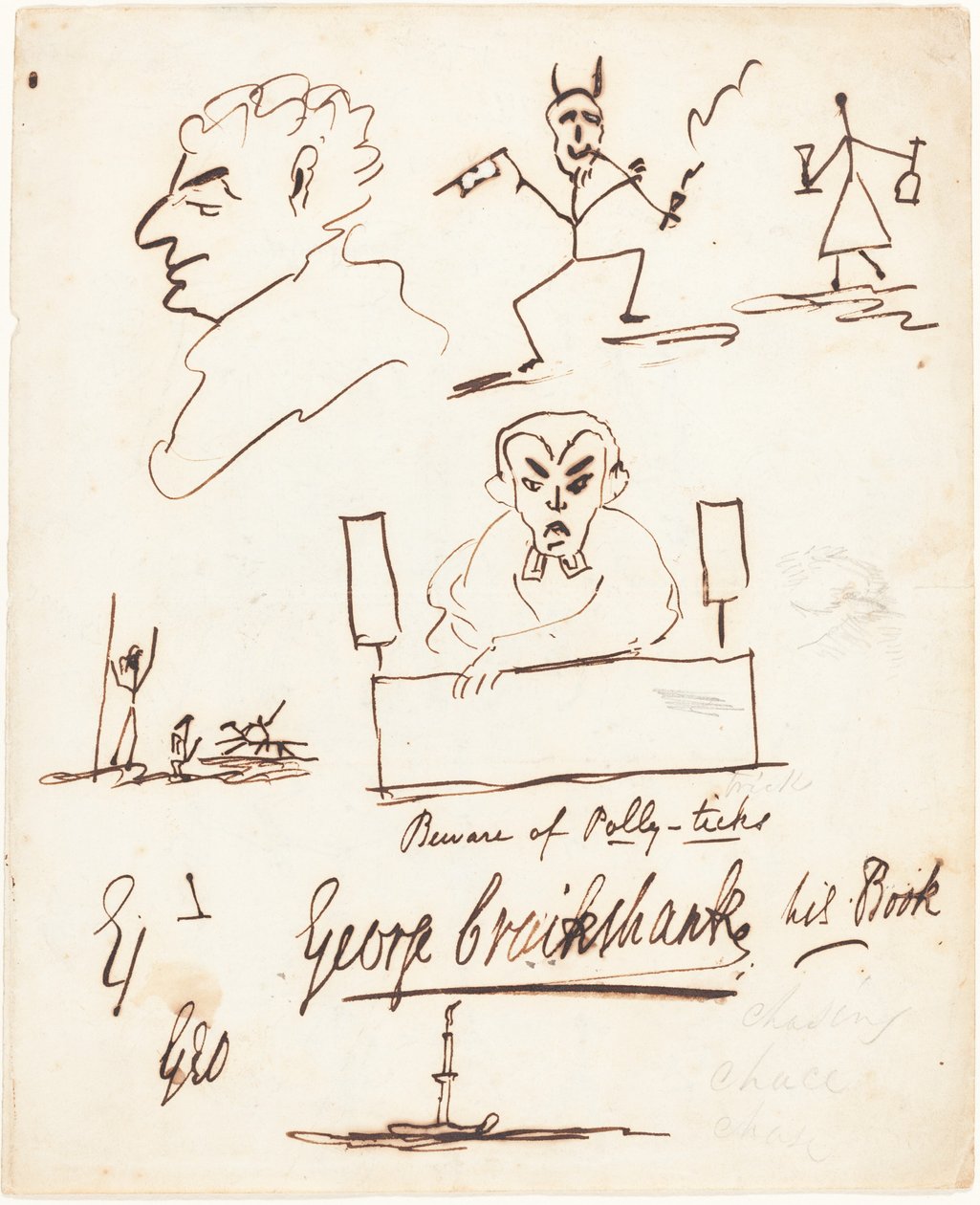 Szatirikus vázlatok alkotó: George Cruikshank