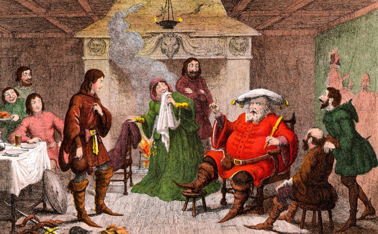 Jelenet a IV. Heneryből, írta Shakespeare (chomo) alkotó: George Cruikshank