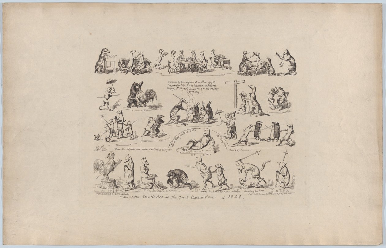 A nagy kiállítás néhány drollery-je, 1851., 1851. alkotó: George Cruikshank