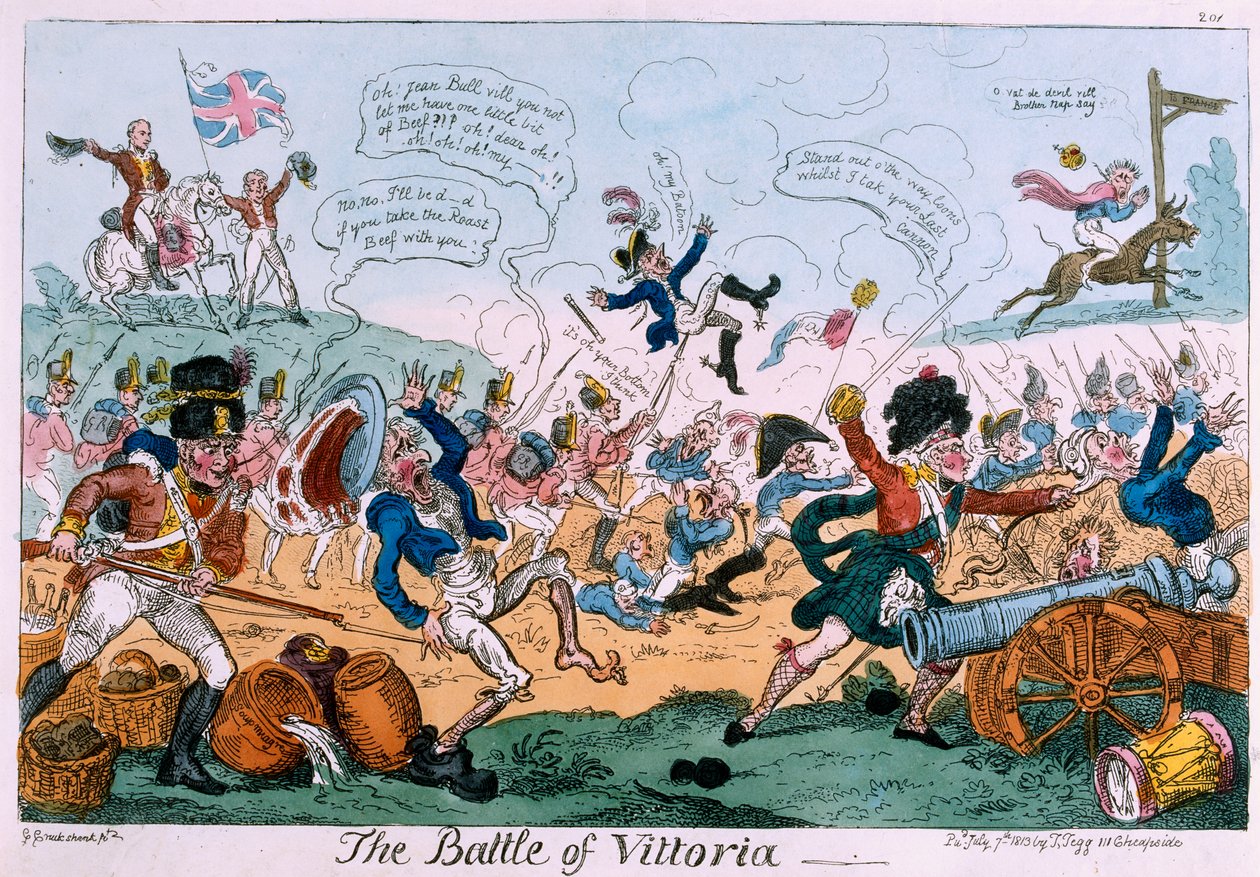 A Vittoriai csata alkotó: George Cruikshank