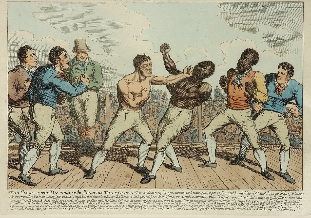 A csata diadalmas lezárása (színes rézkarc) alkotó: George Cruikshank