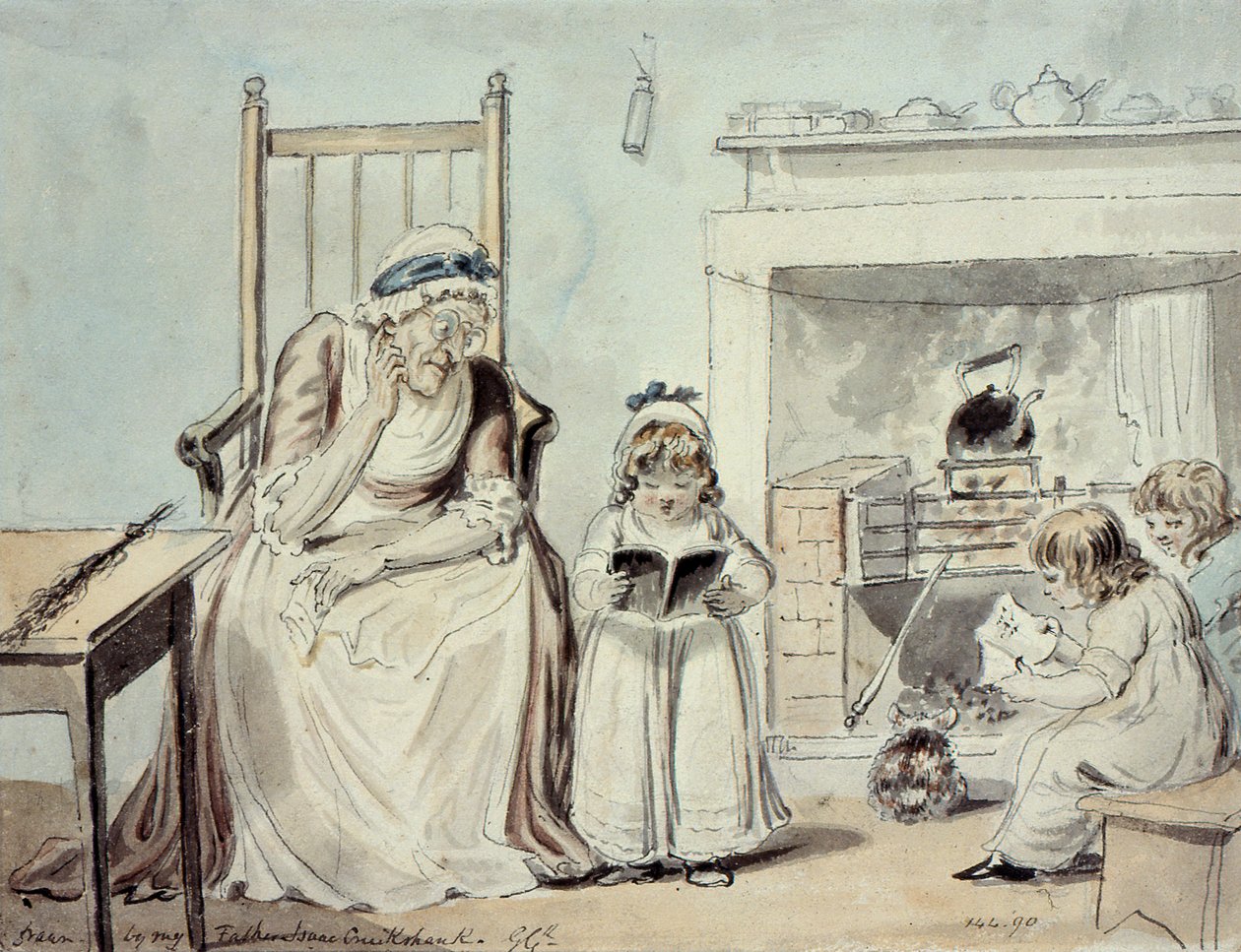 The Dame School (wc) alkotó: George Cruikshank
