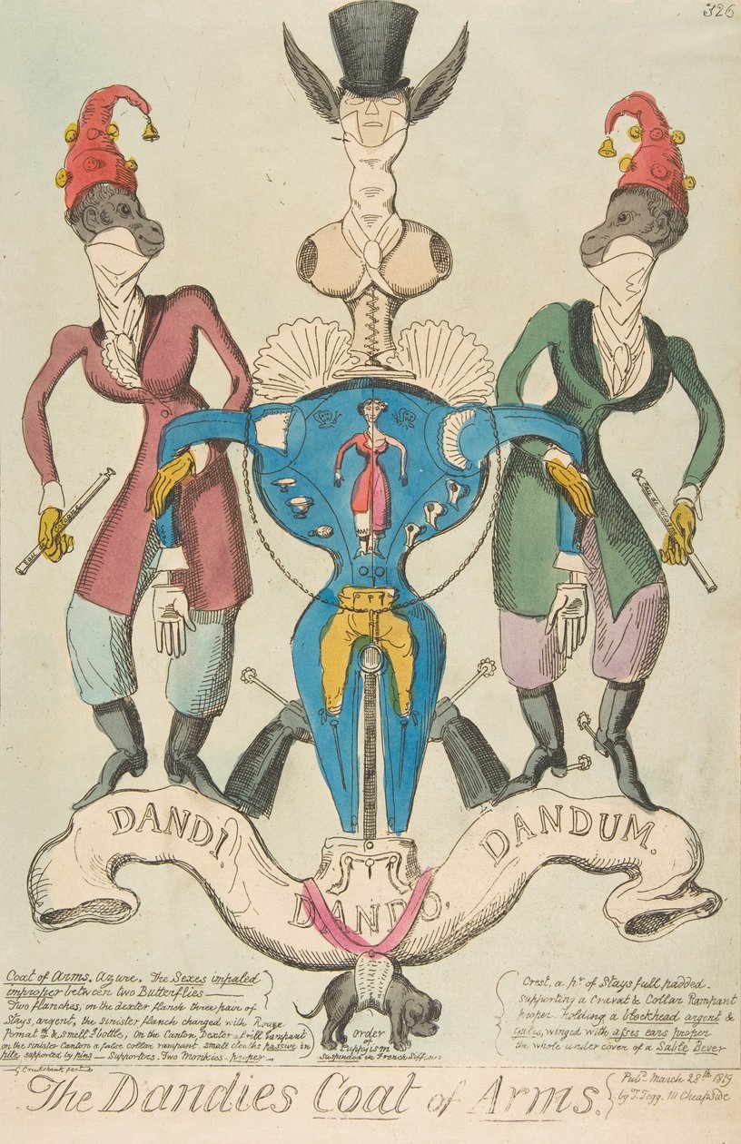 A Dandies-címer, 1819. március 28., 1819. március 28. alkotó: George Cruikshank