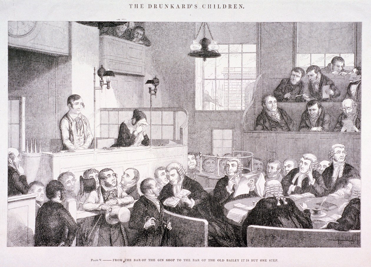 „A részeg gyermekei”, 1847 alkotó: George Cruikshank