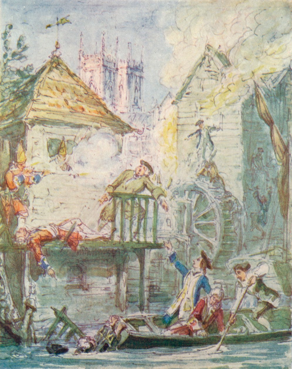 A fösvények lánya: 1920, A Jacobite Club szétszóródása, c1842, 1913 alkotó: George Cruikshank