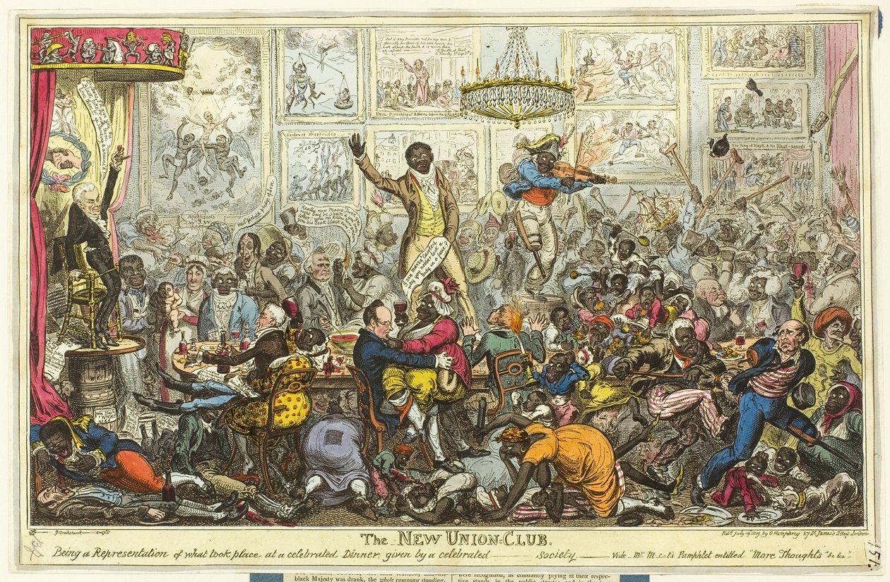 Az Új Unió klubja alkotó: George Cruikshank