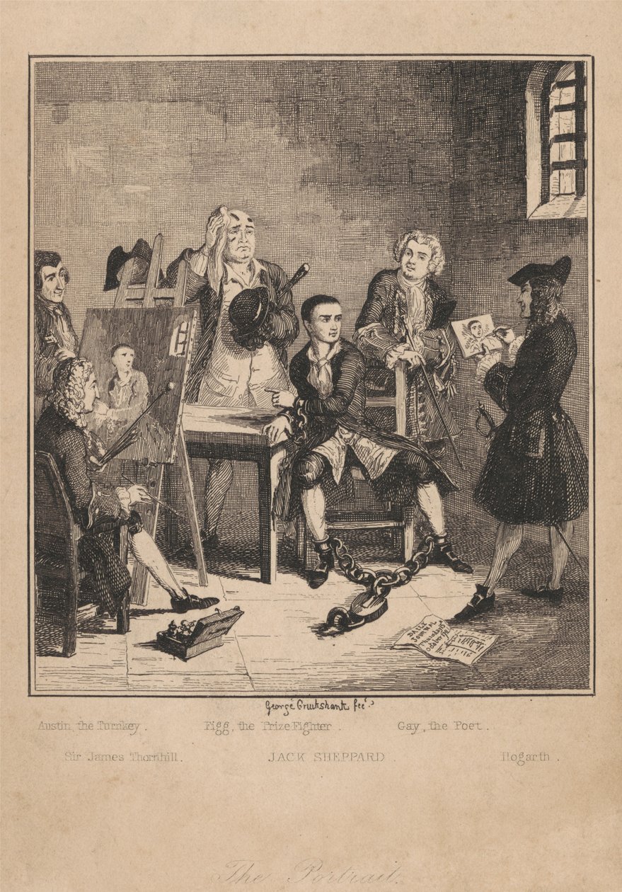 A portré alkotó: George Cruikshank